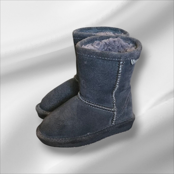 Toddler Bearpaw Gray Suede Boots - Picture 4 of 8
